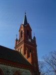 Kirchturm aus Backstein in Schönfeld Uckermark