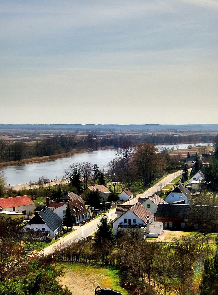 Blick vom Stettiner Berg ins Untere Odertal bei Mescherin Reiseziel